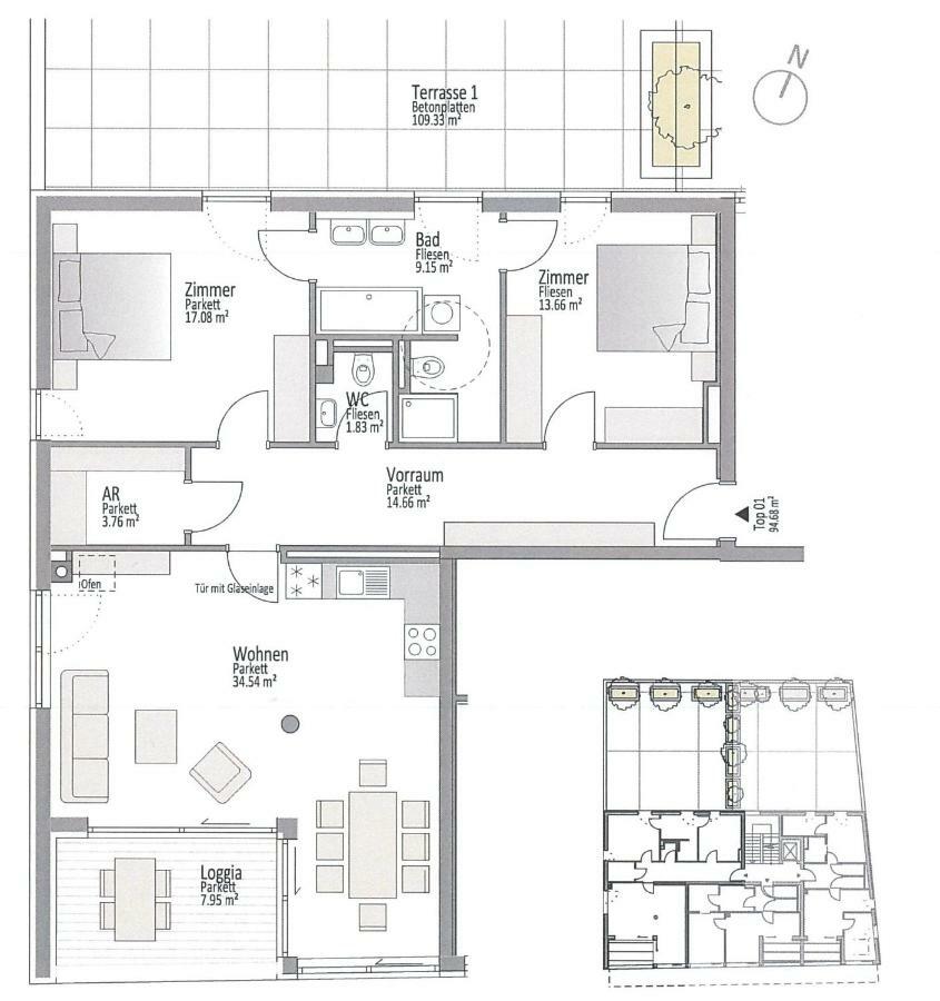 Ferienwohnung Narzisse - City Appartement im Kurpark Bad Aussee Buitenkant foto